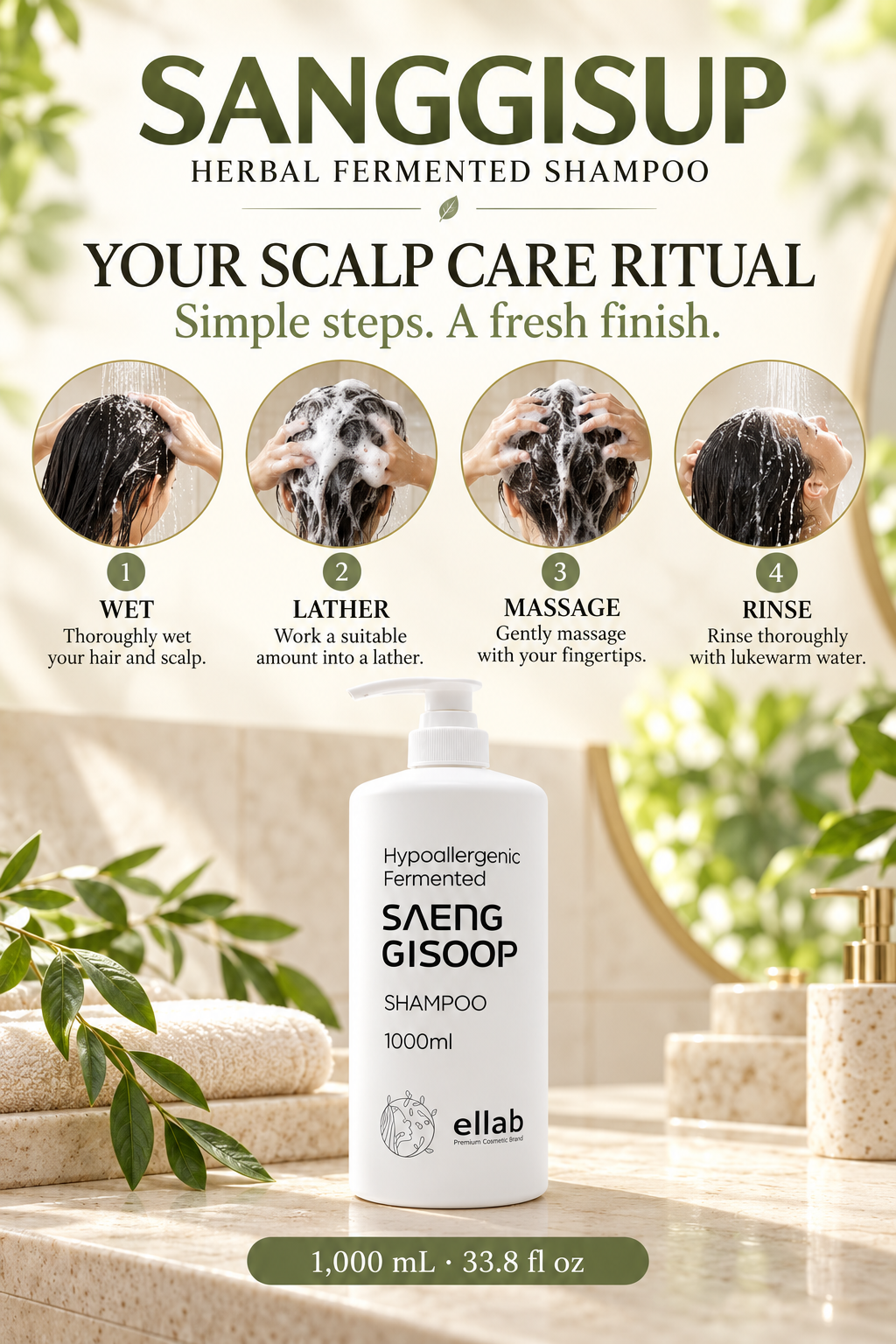 SANGGISUP Herbal Fermented Shampoo 1000ml